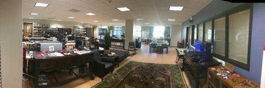 Panoramic view of the makerspace